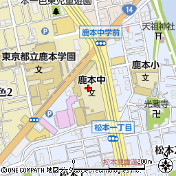 東京都江戸川区松本1丁目36周辺の地図