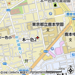 東京都江戸川区本一色2丁目17-18周辺の地図