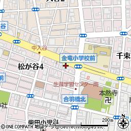 東京都台東区松が谷4丁目25-6周辺の地図
