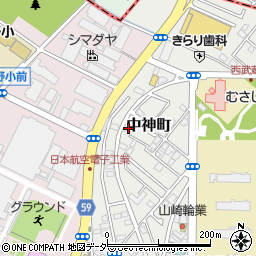 東京都昭島市中神町1397周辺の地図