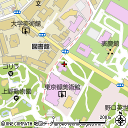 都立上野恩賜公園トイレ１４周辺の地図
