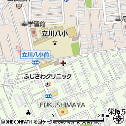 栄町浄水場周辺の地図