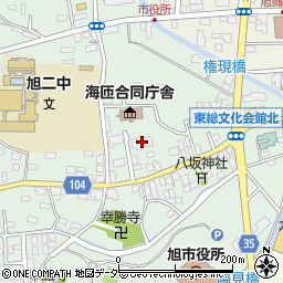 旭市卓球場周辺の地図