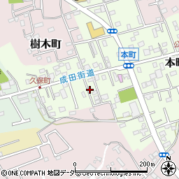 千葉県佐倉市本町86-6周辺の地図
