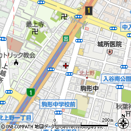 上野ローリエハイツ周辺の地図