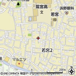 東京都中野区若宮2丁目34-20周辺の地図