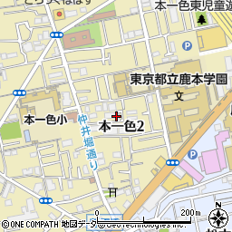 東京都江戸川区本一色2丁目17周辺の地図