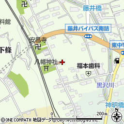 山梨県韮崎市藤井町南下條631-3周辺の地図