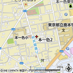 東京都江戸川区本一色2丁目17-3周辺の地図