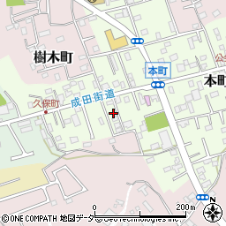 千葉県佐倉市本町85-4周辺の地図