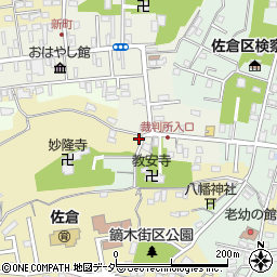千葉県佐倉市鏑木町195周辺の地図