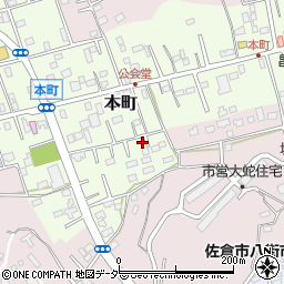 千葉県佐倉市本町116周辺の地図