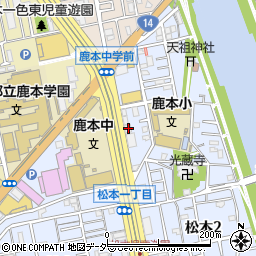 東京都江戸川区松本2丁目34-6周辺の地図