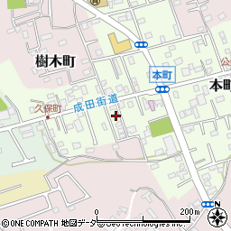 千葉県佐倉市本町85-3周辺の地図