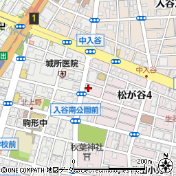 東京都台東区松が谷4丁目14-5周辺の地図