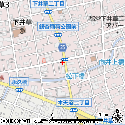 ドミノ・ピザ　下井草店周辺の地図