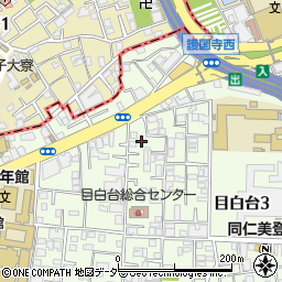 東京都文京区目白台3丁目18-21周辺の地図