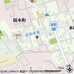 千葉県佐倉市本町86-7周辺の地図