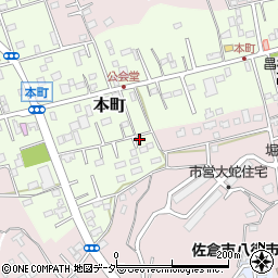 千葉県佐倉市本町116-6周辺の地図