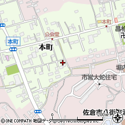 千葉県佐倉市本町116-7周辺の地図