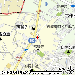 千葉県西部個人タクシー協同組合　配車室周辺の地図
