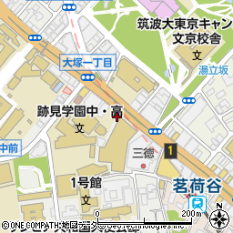 茗荷谷駅前郵便局周辺の地図