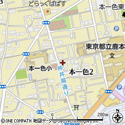 東京都江戸川区本一色2丁目17-5周辺の地図