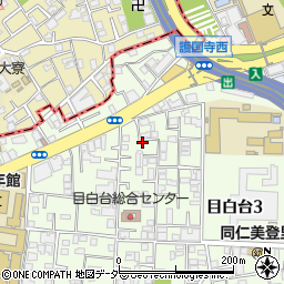 東京都文京区目白台3丁目18-22周辺の地図