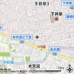 防衛省下井草宿舎２号棟周辺の地図