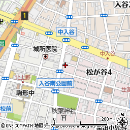 東京都台東区松が谷4丁目14-6周辺の地図