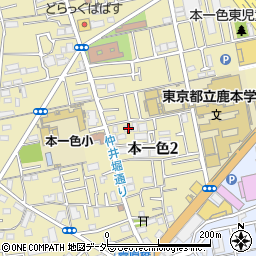 東京都江戸川区本一色2丁目17-8周辺の地図