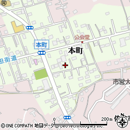 千葉県佐倉市本町76-2周辺の地図