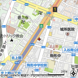 〒110-0014 東京都台東区北上野の地図
