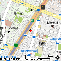 東京都台東区北上野1丁目周辺の地図