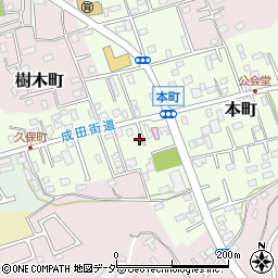 千葉県佐倉市本町82周辺の地図