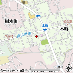 千葉県佐倉市本町82-28周辺の地図