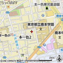 東京都江戸川区本一色2丁目17-16周辺の地図