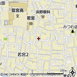 東京都中野区若宮2丁目30周辺の地図