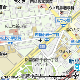 ぱぱす薬局　新小岩店周辺の地図