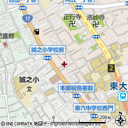東京大学一誠寮周辺の地図