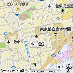 東京都江戸川区本一色2丁目17-11周辺の地図