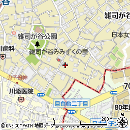東京都豊島区雑司が谷2丁目周辺の地図
