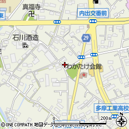 東京都福生市熊川290周辺の地図