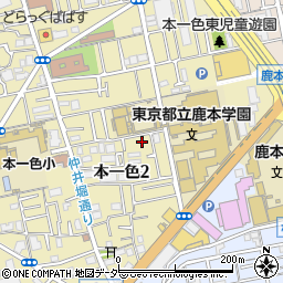 東京都江戸川区本一色2丁目17-14周辺の地図