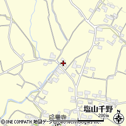 山梨県甲州市塩山千野1354周辺の地図