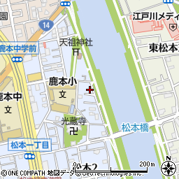 東京都江戸川区松本2丁目36-13周辺の地図
