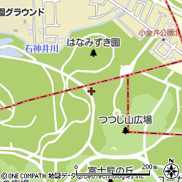 都立小金井公園トイレ９周辺の地図