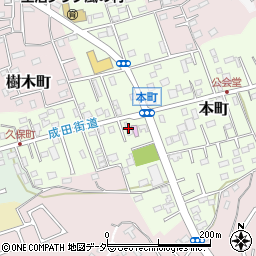 佐倉市　佐倉順天堂記念館周辺の地図
