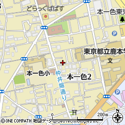 東京都江戸川区本一色2丁目16-28周辺の地図