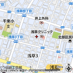 フュージョナル浅草周辺の地図